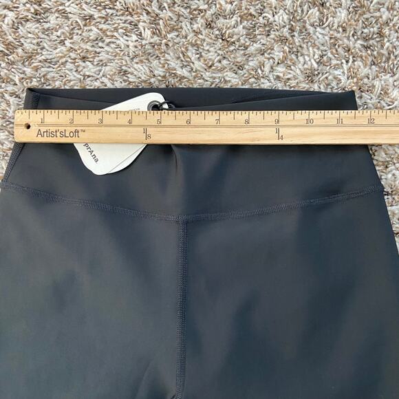 Prana Sculpt Bike Short Women's M Black Fitted High Rise Compressive Support - Picture 8 of 12